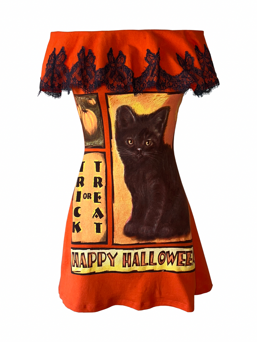 Halloween Kitten Dress